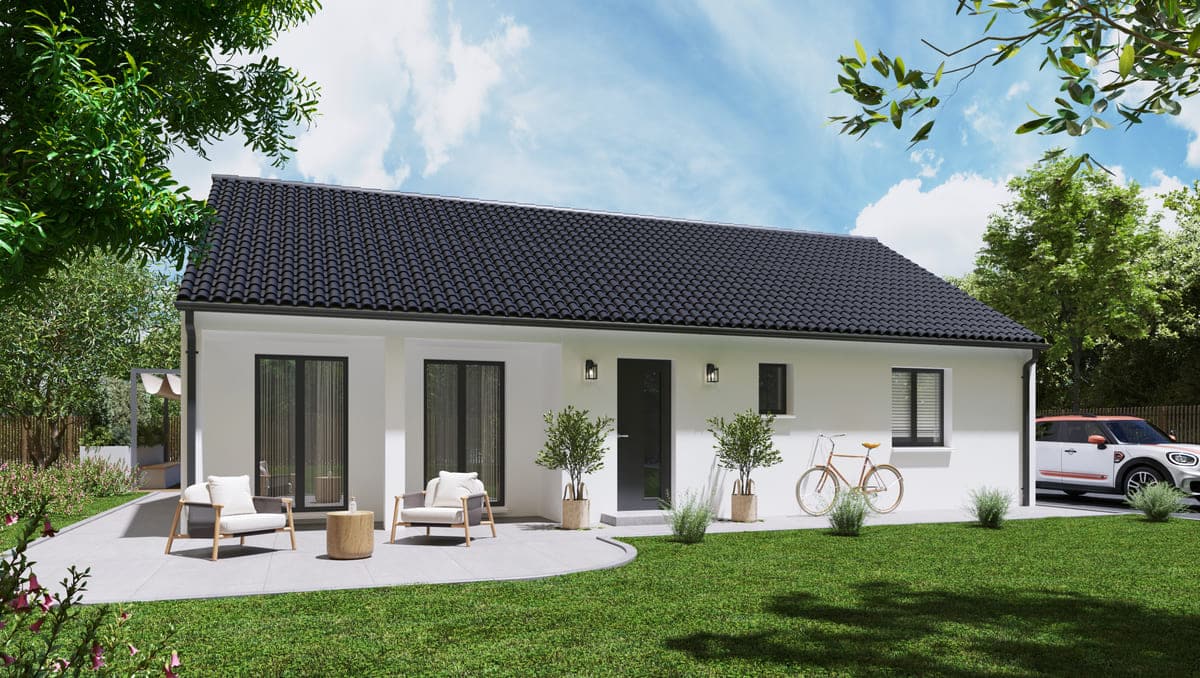 maison neuve nievre plain pied